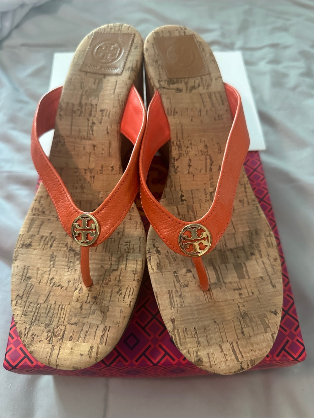 Tory Burch Wedge Sandals Size 11